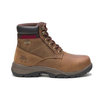 Caterpillar Dryverse 6" Su Geçirmez Steel Burunlu Su Geçirmez Bot Kadın Kahve | CAT451-TR