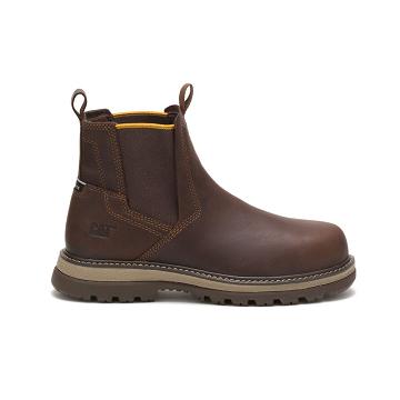 Caterpillar Fairbanks Chelsea Steel Burunlu Iş Botu Erkek Kahve | CAT112-TR
