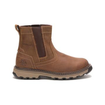 Caterpillar Pelton Steel Burunlu Iş Botu Erkek Kahverengi | CAT197-TR