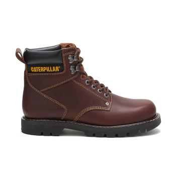 Caterpillar Second Shift Iş Botu Erkek Bordo | CAT249-TR