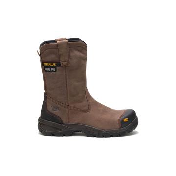 Caterpillar Spur Steel Burunlu Güvenlik Botu Erkek Kahverengi | CAT028-TR